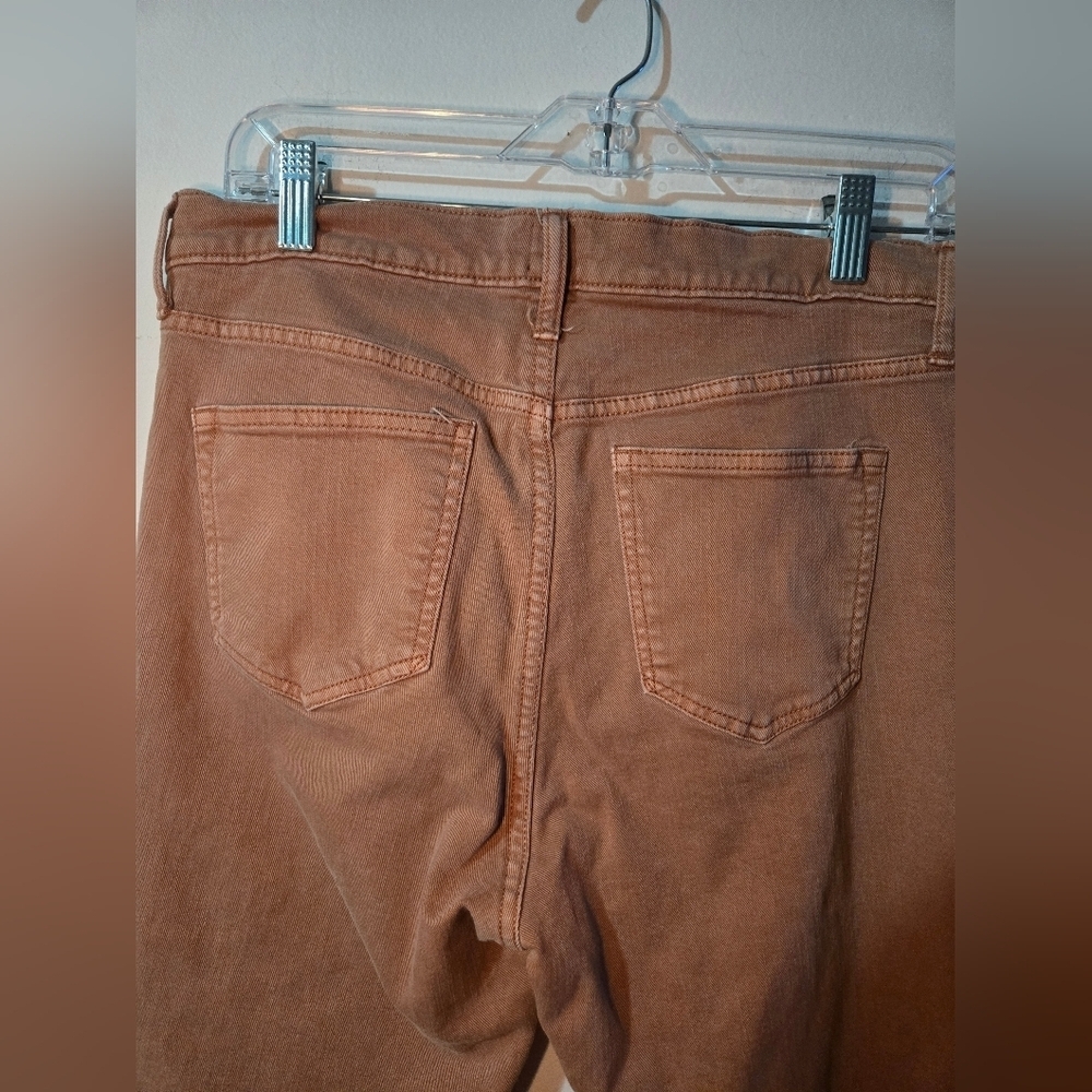 Gap True Skinny Jeans Womens 30 Coral Hi-Rise Distressed Hem - Picture 5 of 7